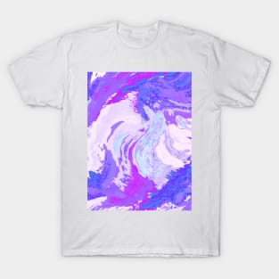 Purple Wavy Abstract T-Shirt